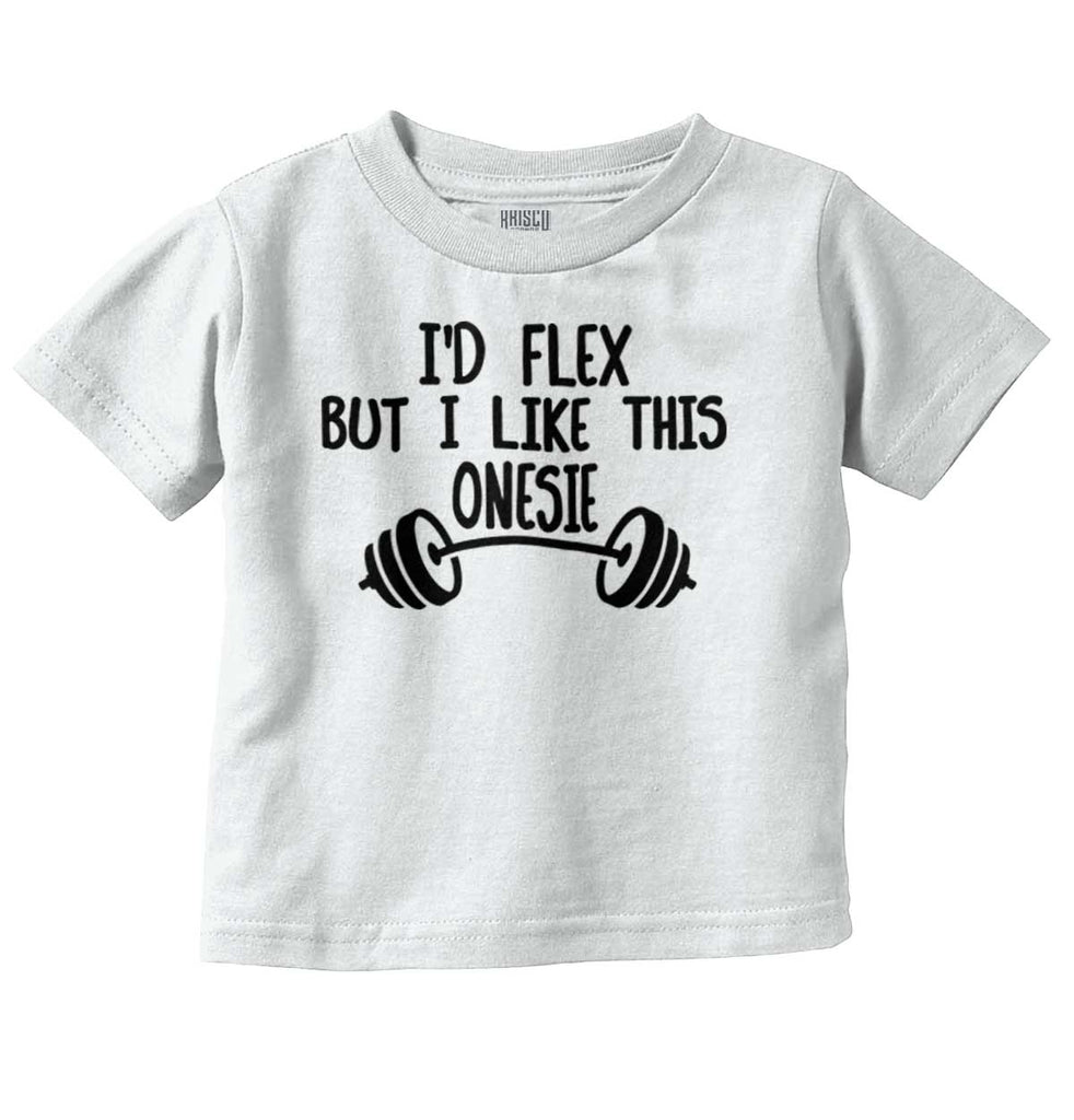 I'd Flex Infant Toddler T Shirt-Direct To Garment Print-Brisco Baby