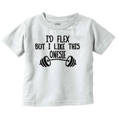 I'd Flex Infant Toddler T Shirt-Direct To Garment Print-Brisco Baby