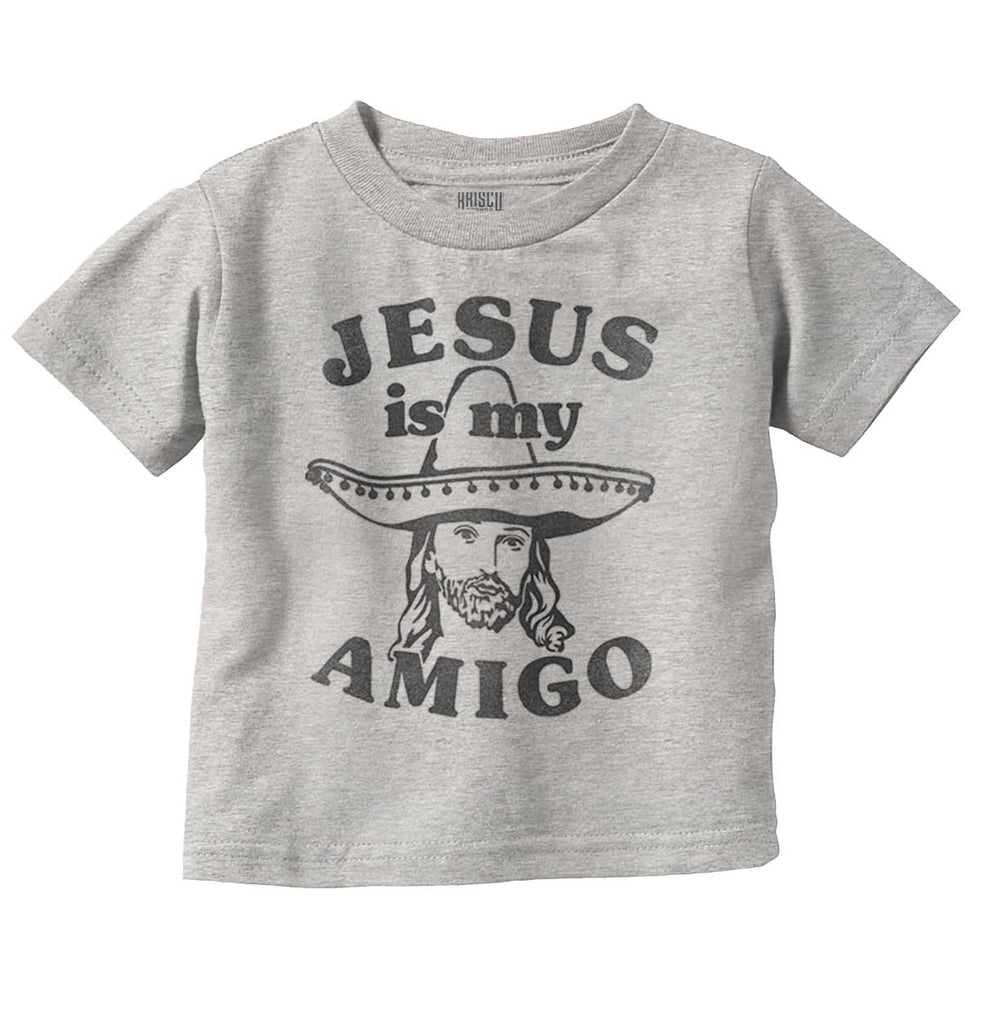 Amigo Jesus Infant Toddler T Shirt-Direct To Garment Print-Brisco Baby