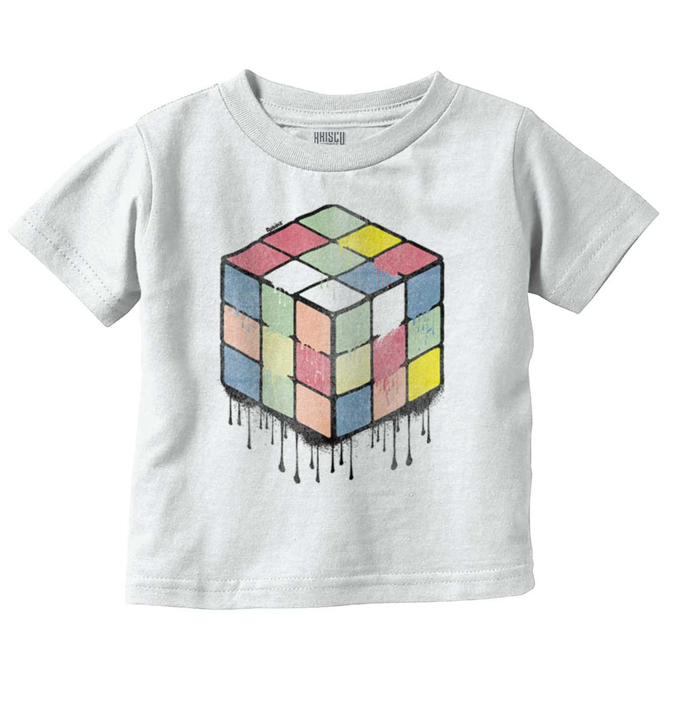 Vintage Rubiks Infant Toddler T Shirt-Direct To Garment Print-Brisco Baby