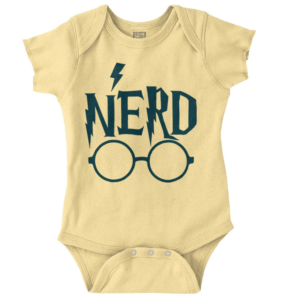 Nerd Harry Potter Romper Bodysuit-Direct To Garment Print-Brisco Baby