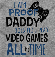 Daddy Plays Video Games Toddler Pullover Hoodie-Direct To Garment Print-Brisco Baby