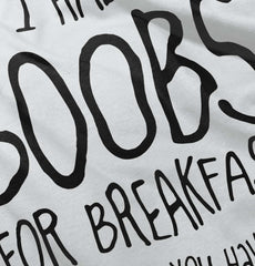 Boobs for Breakfast Romper Bodysuit-Direct To Garment Print-Brisco Baby