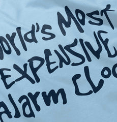 Alarm Clock Infant Baby Bib-Direct To Garment Print-Brisco Baby