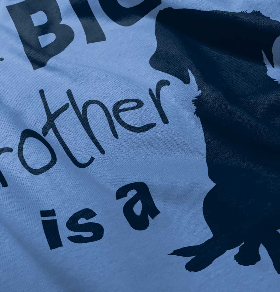 Brother is a Dog Toddler Baseball-Direct To Garment Print-Brisco Baby