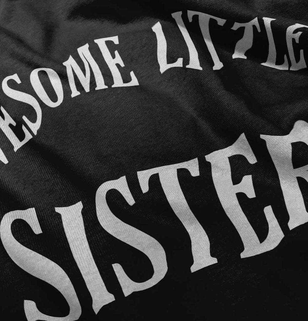 Awesome Little Sister Romper Bodysuit-Direct To Garment Print-Brisco Baby