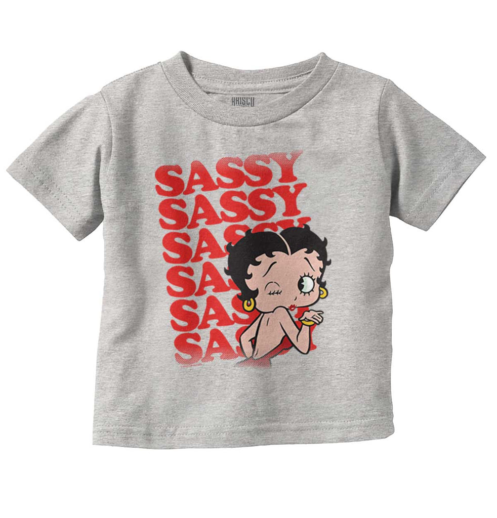 Sassy Boop Infant Toddler T Shirt-Direct To Garment Print-Brisco Baby
