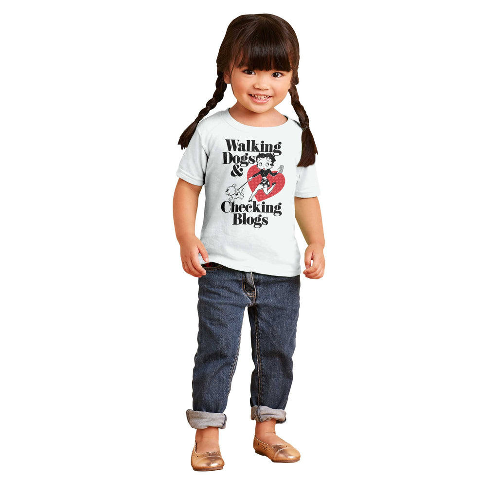 Walking Dogs Infant Toddler T Shirt-Direct To Garment Print-Brisco Baby