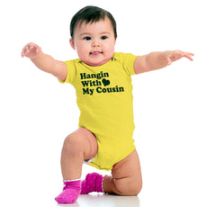 Hangin With Cousin Romper Bodysuit-Direct To Garment Print-Brisco Baby
