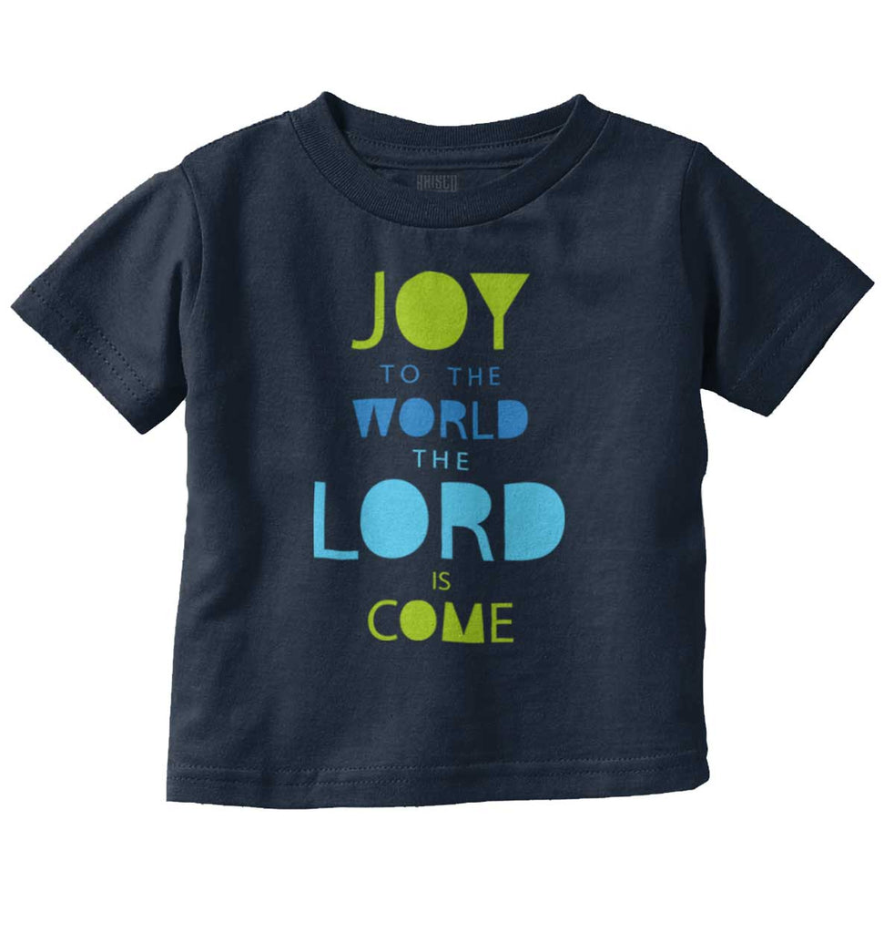 Joy To The World Infant Toddler T Shirt-Direct To Garment Print-Brisco Baby