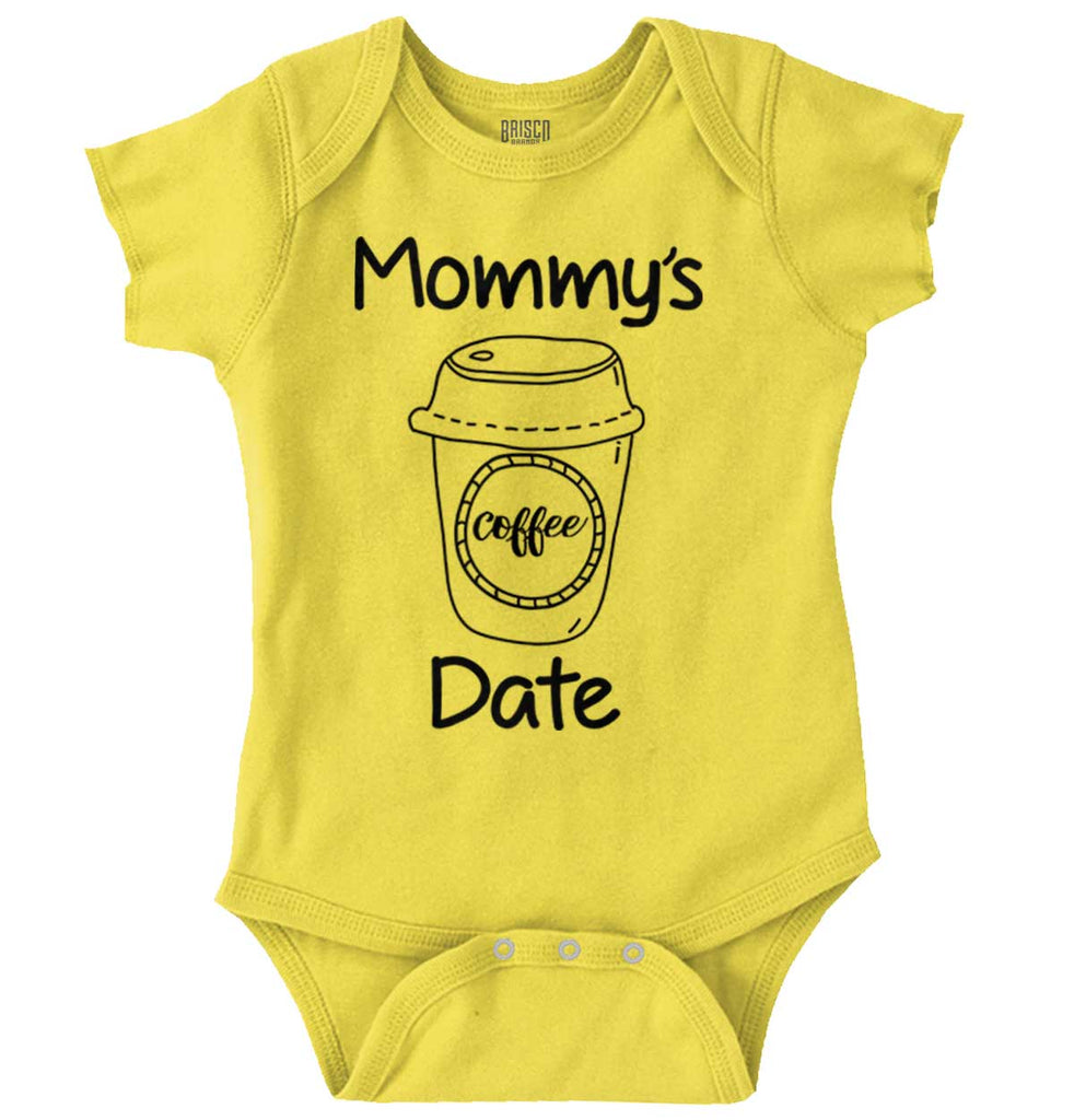 Mommy's Date Romper Bodysuit-Direct To Garment Print-Brisco Baby