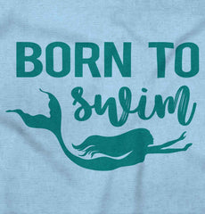 Born To Swim Romper Bodysuit-Direct To Garment Print-Brisco Baby