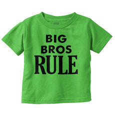 Big Bros Rule Infant Toddler T Shirt-Direct To Garment Print-Brisco Baby