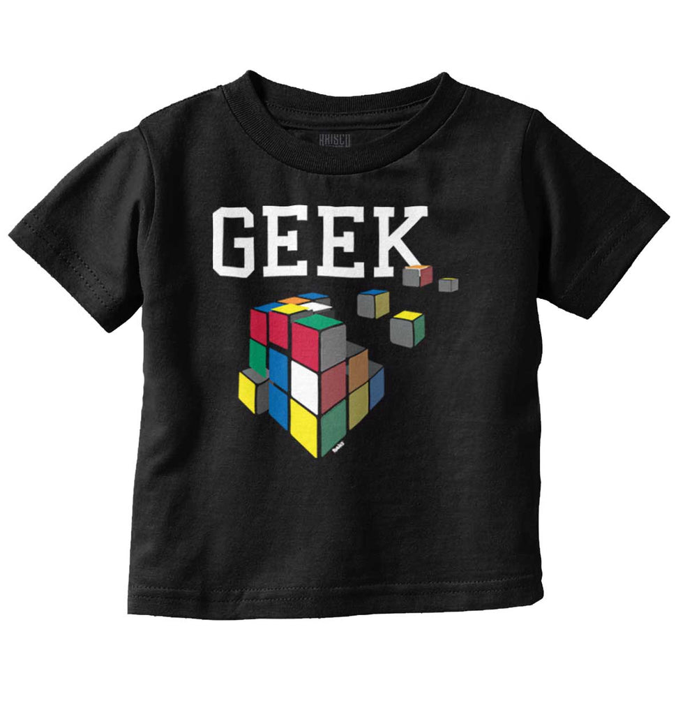 Geek Cube Infant Toddler T Shirt-Direct To Garment Print-Brisco Baby