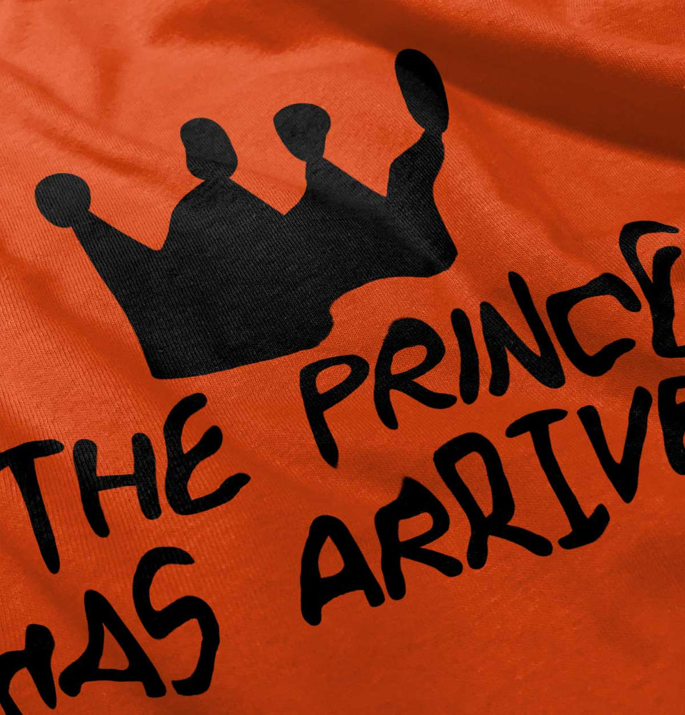 The Prince Has Arrived Infant Toddler T Shirt-Direct To Garment Print-Brisco Baby