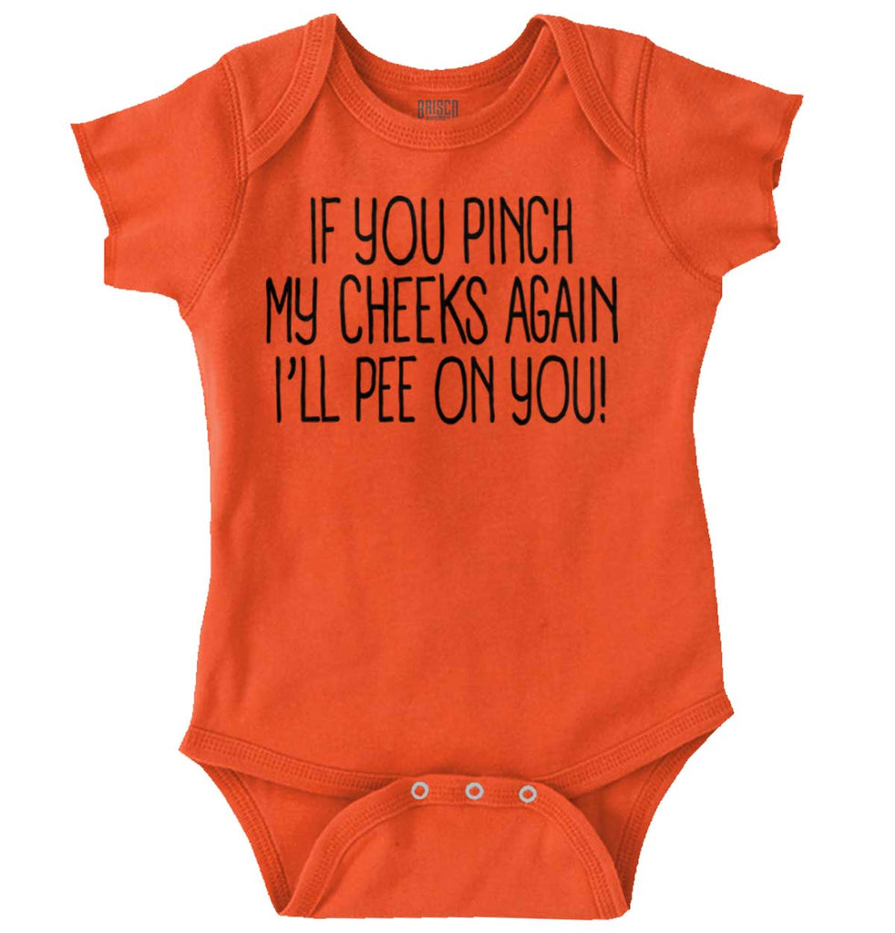 I'll Pee on You Romper Bodysuit-Direct To Garment Print-Brisco Baby