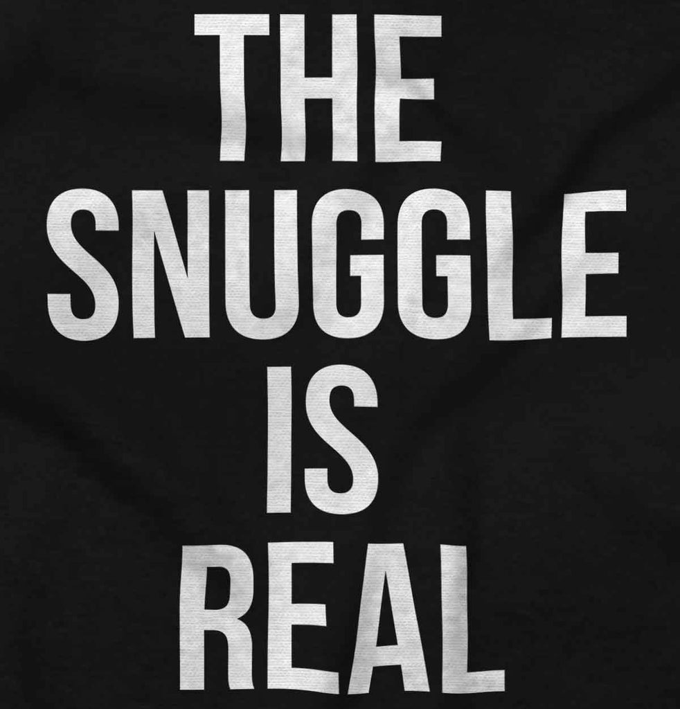 The Snuggle Is Real Romper Bodysuit-Direct To Garment Print-Brisco Baby