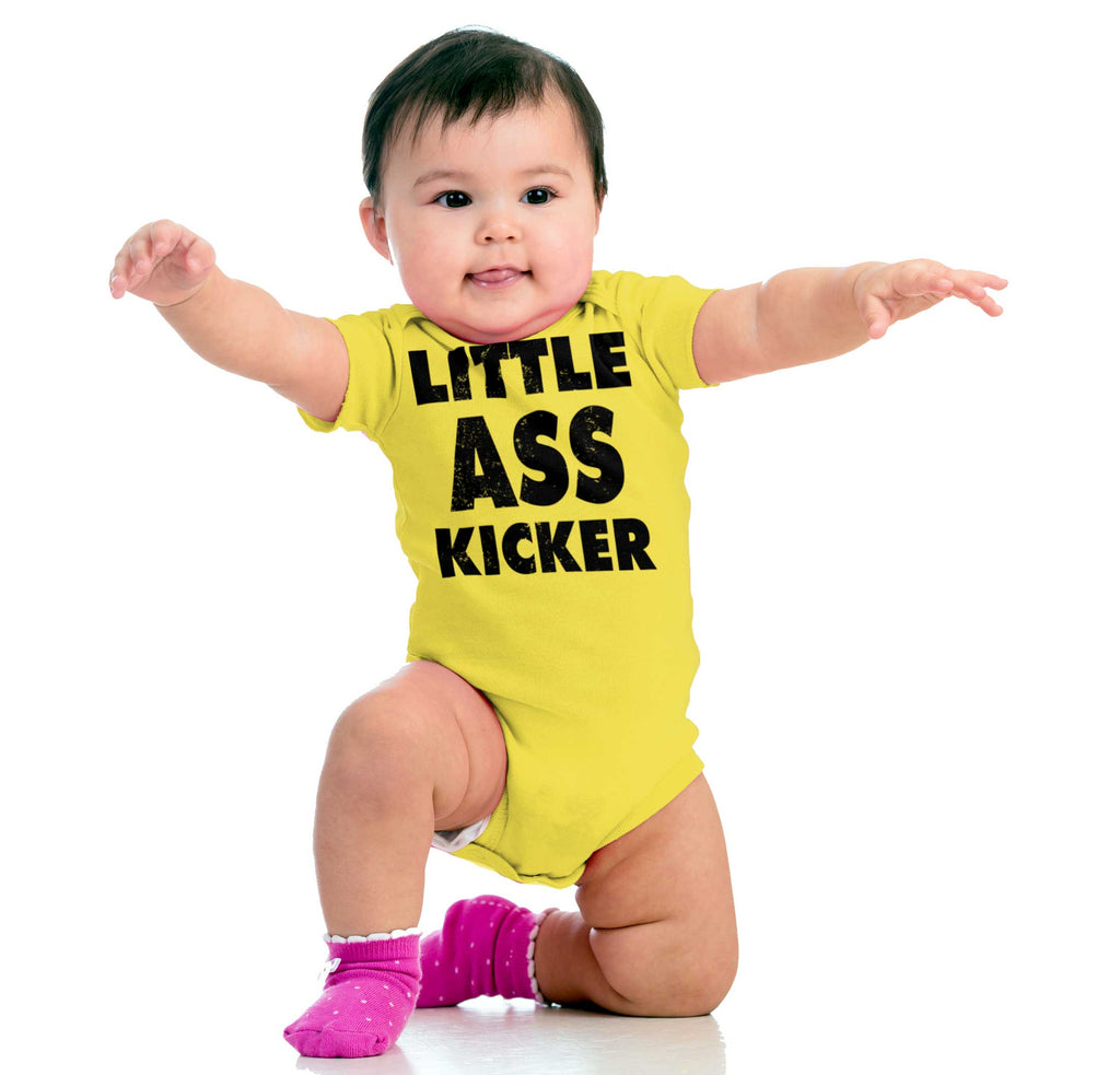 Ass Kicker Romper Bodysuit-Direct To Garment Print-Brisco Baby