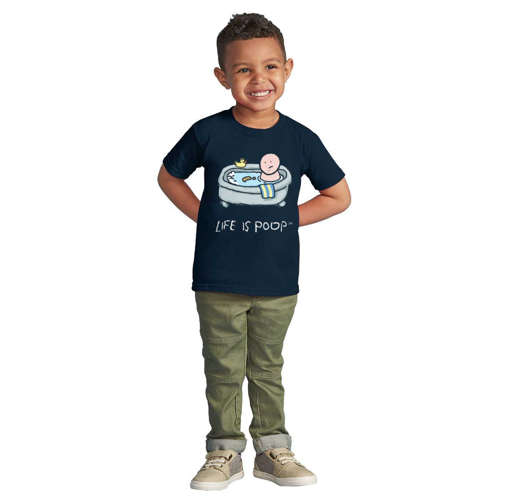 Poop in Bath Infant Toddler T Shirt-Direct To Garment Print-Brisco Baby