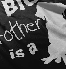 Brother is a Dog Solid Baby Pajama Top-Direct To Garment Print-Brisco Baby