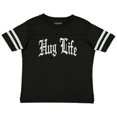 Hug Life Toddler Football Jersey Tee-Direct To Garment Print-Brisco Baby