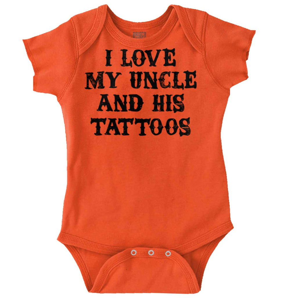 Uncle's Tattoos Romper Bodysuit-Direct To Garment Print-Brisco Baby