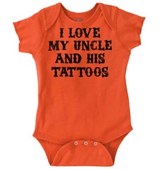 Uncle's Tattoos Romper Bodysuit-Direct To Garment Print-Brisco Baby