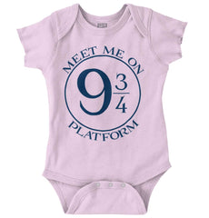 Meet Platform 9 3/4 Romper Bodysuit-Direct To Garment Print-Brisco Baby