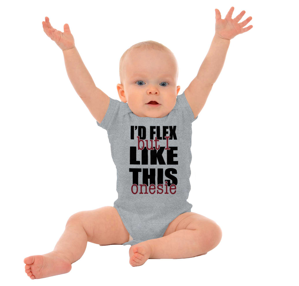 I'd Flex Romper Bodysuit-Direct To Garment Print-Brisco Baby