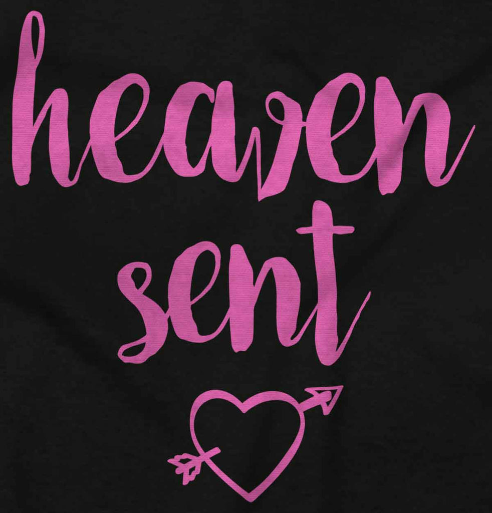 Heaven Sent Toddler Ruffled Trim T-Shirt-Direct To Garment Print-Brisco Baby