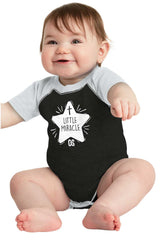 Little Miracle Raglan Romper Bodysuit-Direct To Garment Print-Brisco Baby