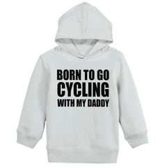 Cycling With Daddy Toddler Pullover Hoodie-Direct To Garment Print-Brisco Baby
