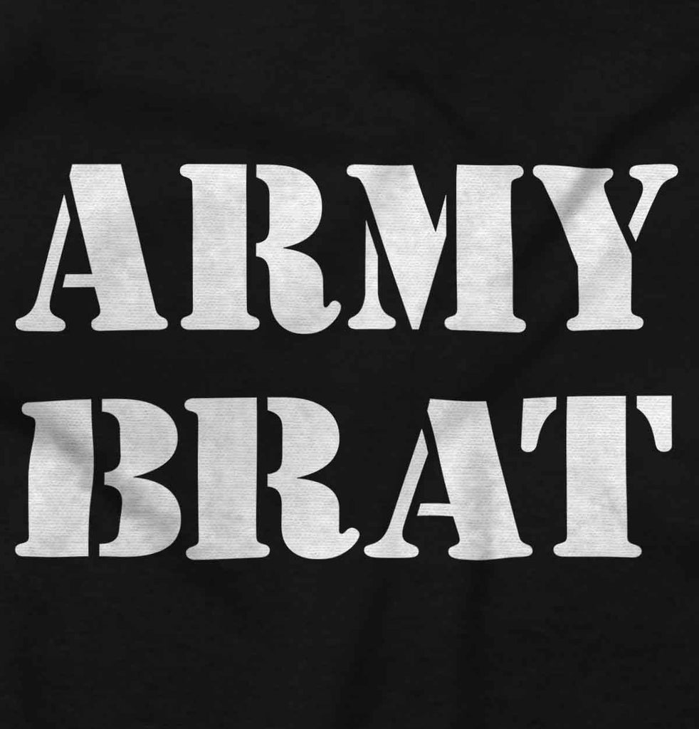 Army Brat Infant Baby Bib-Direct To Garment Print-Brisco Baby