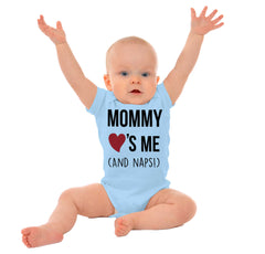 Mommy Loves Me Romper Bodysuit-Direct To Garment Print-Brisco Baby