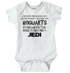 Hogwarts Jedi Romper Bodysuit-Direct To Garment Print-Brisco Baby