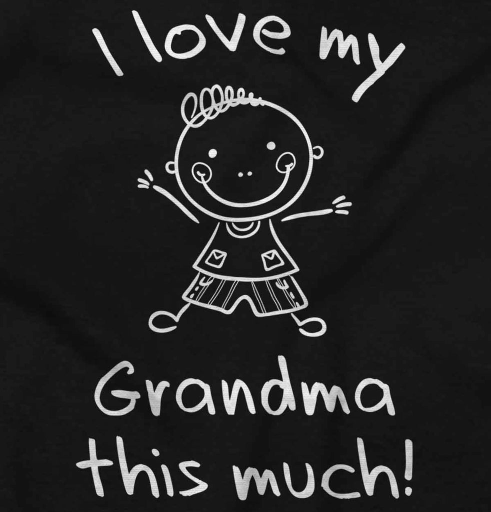 Love My Grandma Ringer Romper Bodysuit-Direct To Garment Print-Brisco Baby