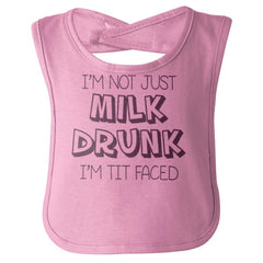 Milk Drunk Infant Baby Bib-Direct To Garment Print-Brisco Baby