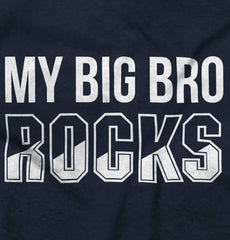 My Big Bro Rocks Romper Bodysuit-Direct To Garment Print-Brisco Baby