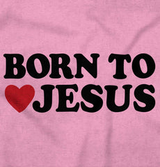 Born To Jesus Romper Bodysuit-Direct To Garment Print-Brisco Baby