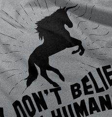 Don't Believe In Humans Romper Bodysuit-Direct To Garment Print-Brisco Baby