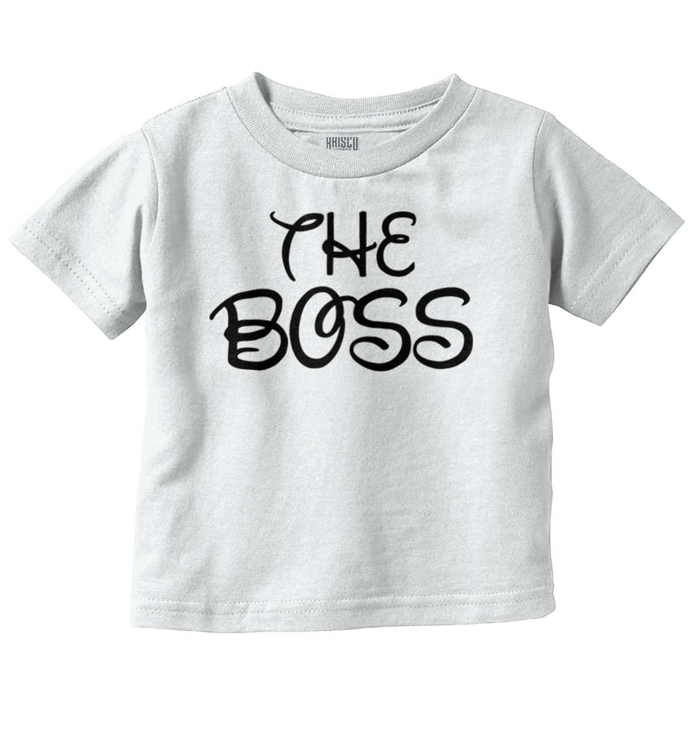 The Boss Infant Toddler T Shirt-Direct To Garment Print-Brisco Baby