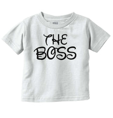 The Boss Infant Toddler T Shirt-Direct To Garment Print-Brisco Baby