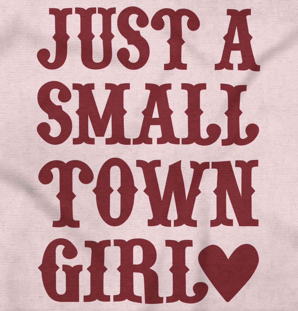 Small Town Girl Toddler Ruffled Trim T-Shirt-Direct To Garment Print-Brisco Baby
