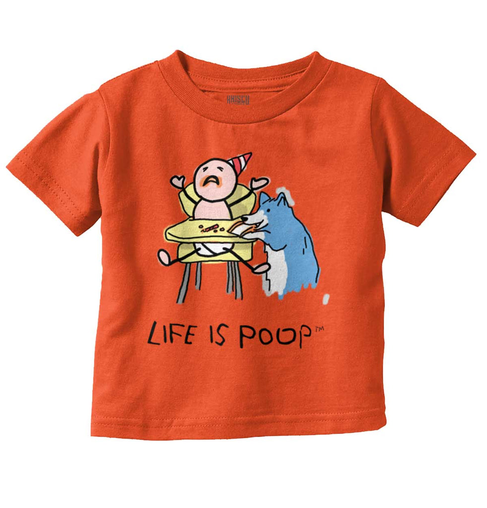 Dog Baby Food Infant Toddler T Shirt-Direct To Garment Print-Brisco Baby
