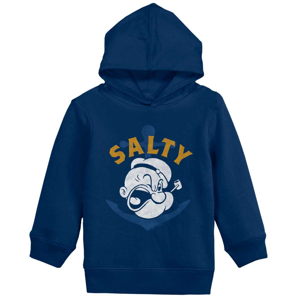 Salty Toddler Pullover Hoodie-Direct To Garment Print-Brisco Baby