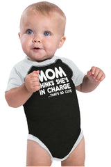 In Charge Raglan Romper Bodysuit-Direct To Garment Print-Brisco Baby