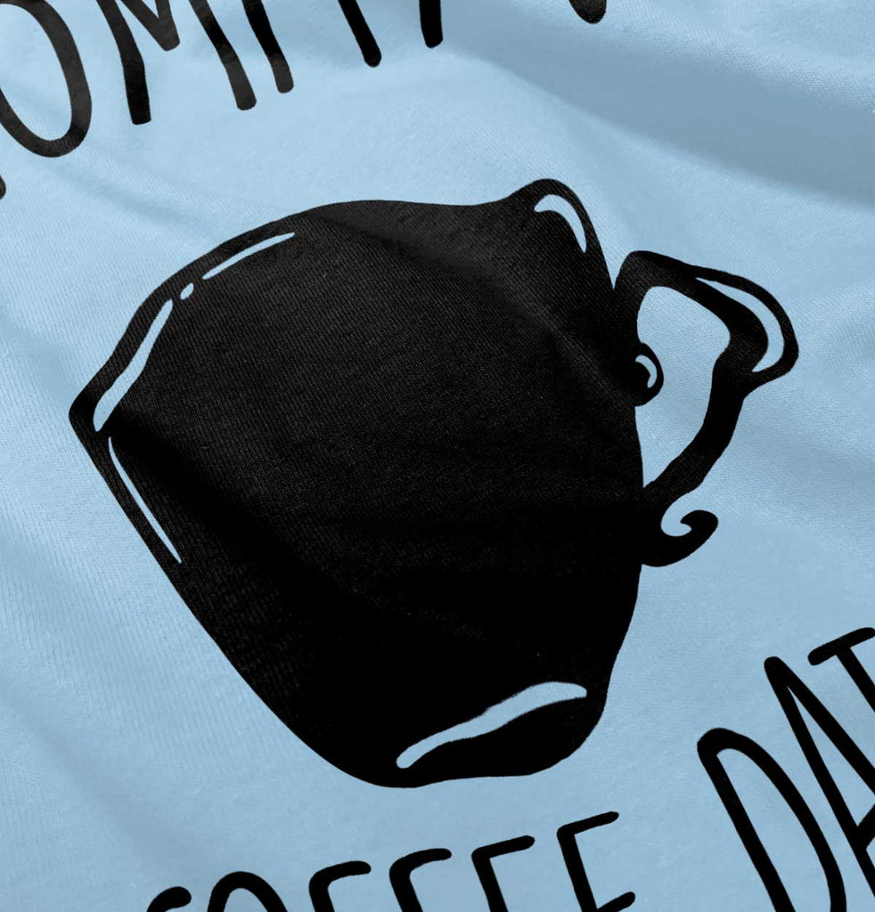 Mommy's Coffee Date Infant Baby Bib-Direct To Garment Print-Brisco Baby