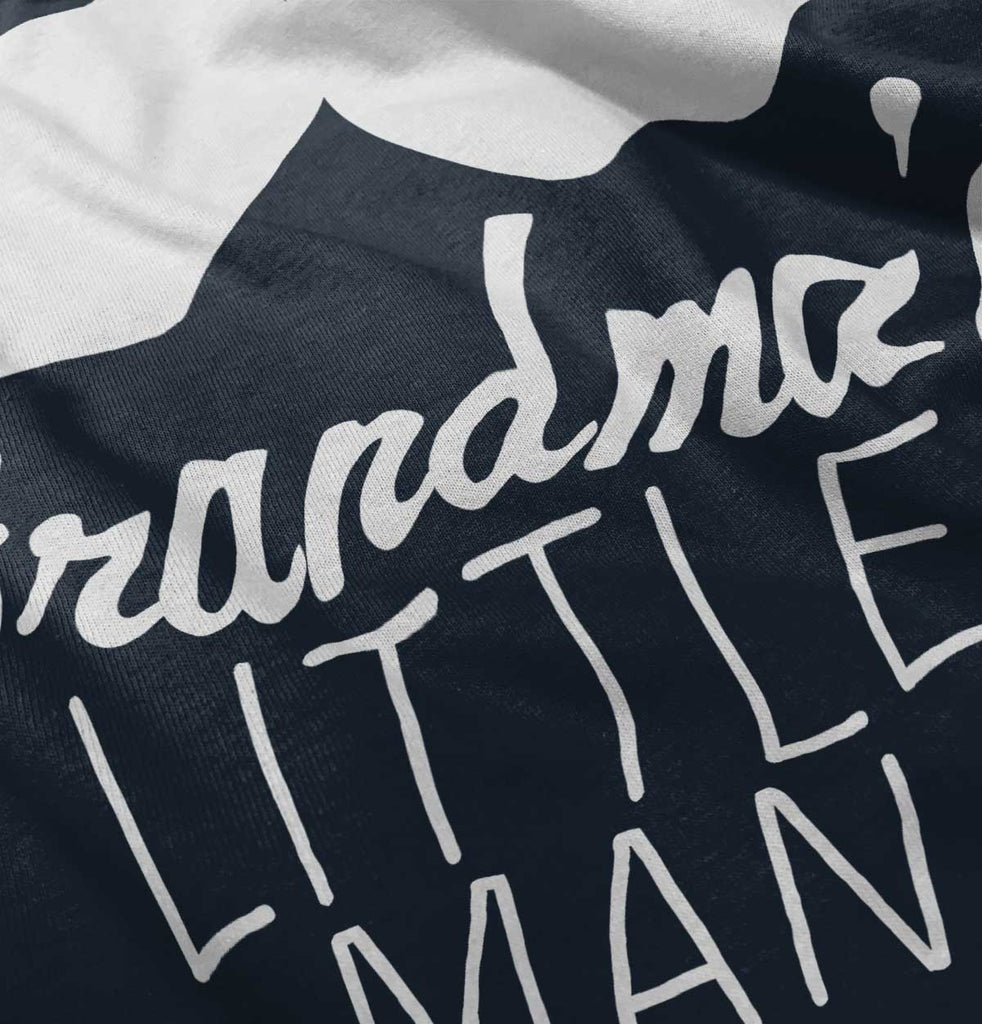 Grandma's Little Man Infant Toddler T Shirt-Direct To Garment Print-Brisco Baby
