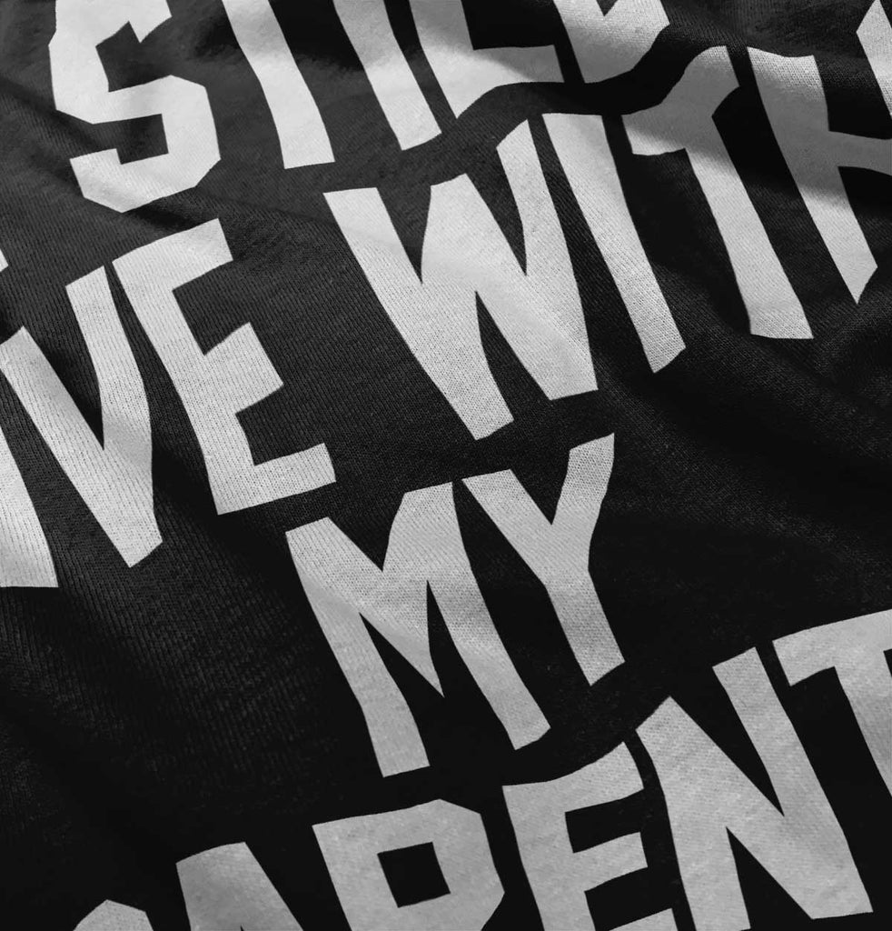 Live With My Parents Romper Bodysuit-Direct To Garment Print-Brisco Baby