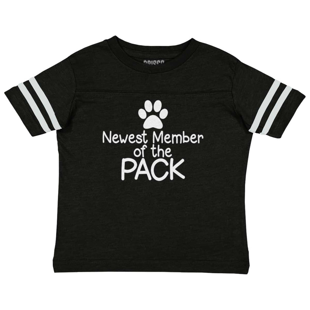Member of the Pack Toddler Football Jersey Tee-Direct To Garment Print-Brisco Baby